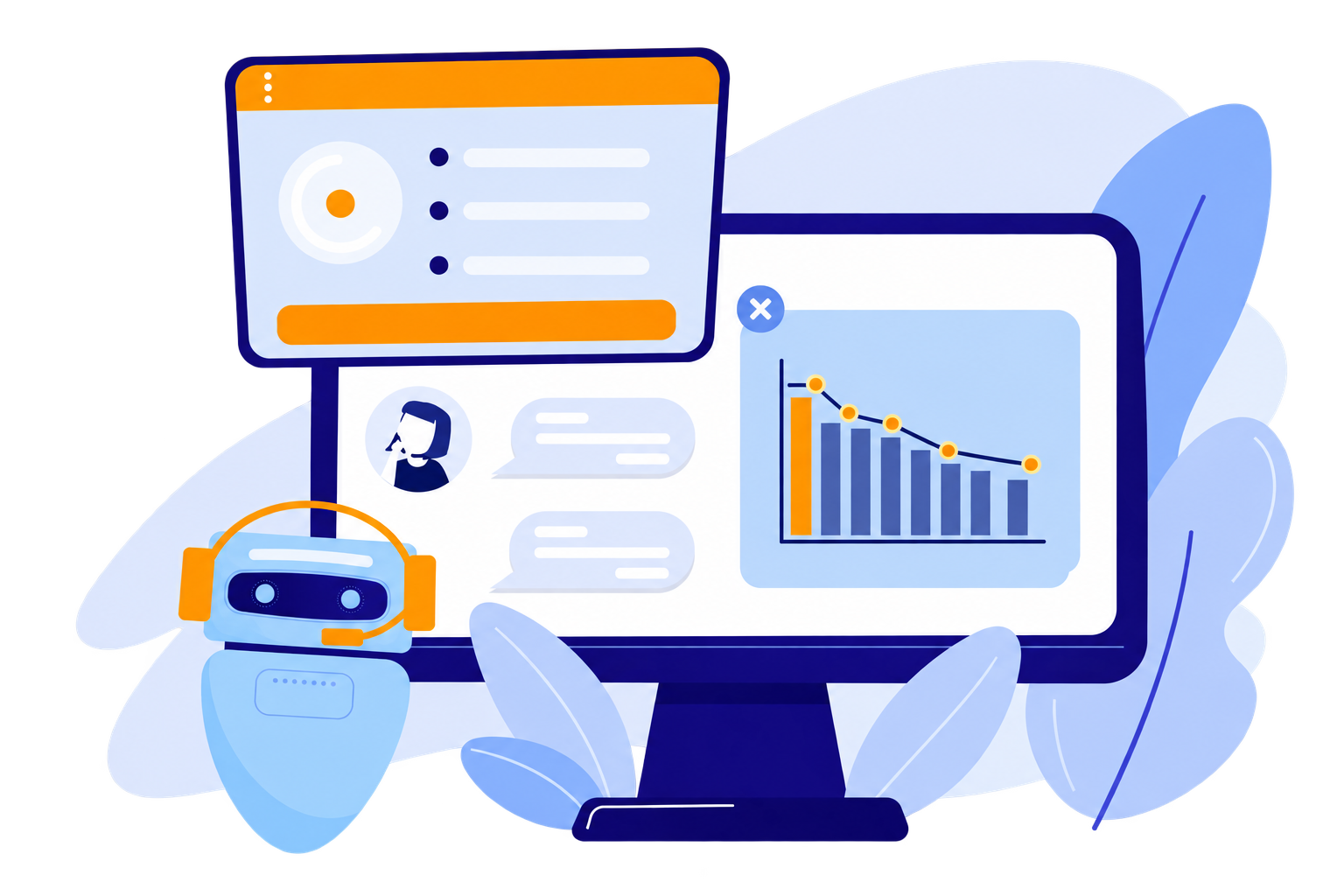 Dashboard AVISA con assistente vocale e gestione delle chiamate